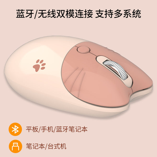 MOFII Ferris M3 Bluetooth dual-mode wireless mouse cute girl 2.4G mobile phone tablet wireless office