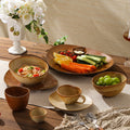 Vintage irregular high-end bowls, plates, and dishes - restaurant, hotel, and home tableware - unique dinnerware for serving dishes, desserts, rice bowls, and plating