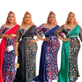 Aliexpress  new arrivalpatchworkcontrast colorhigh waistdressfashion african plus size women's clothing sequin long skirt