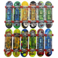 luminous finger skateboard mini frosted surface double rocker children's toy desktop creative pull-back fingerboard wholesale