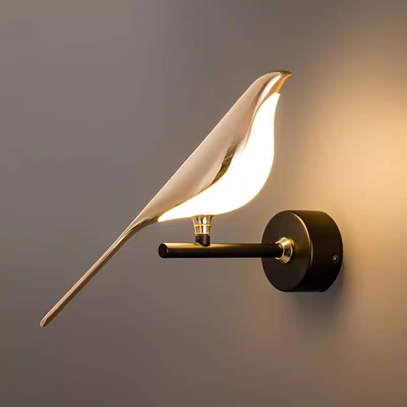 Creative bird wall lamp - modern minimalist nordic style for bedroom, bedside, living room, hallway, stairway, and floor lamp