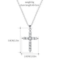 Wholesale diamond-studded cross necklace, cross-border sweater chain jewelry accessories, personalized alloy minimalist high-end pendant for women