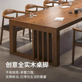 Solid wood large conference table bench table casual office desk large long desk log workbench large board table study table