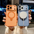 New skin-feeling anti-slip edge suitable for iphone17promax mobile phone case apple 16 metal bracket anti-fall cross-border