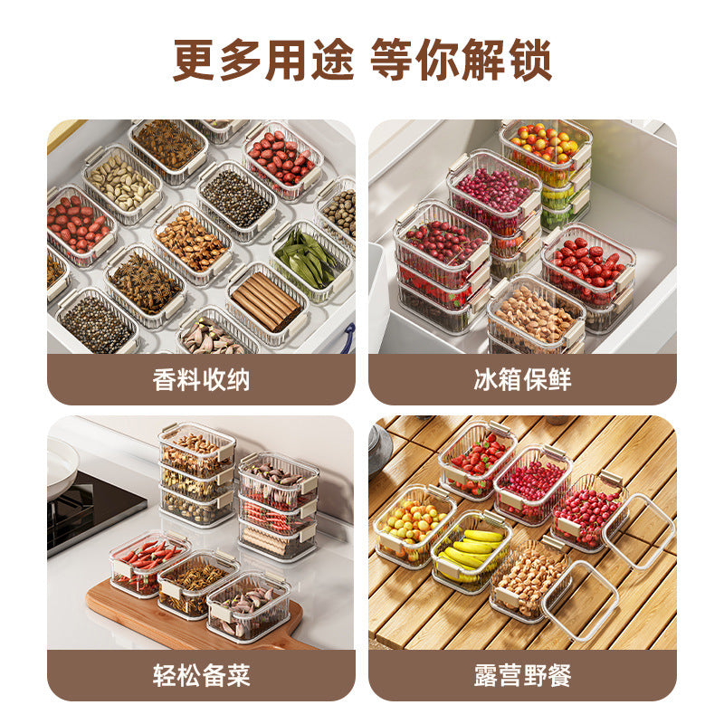 Seasoning storage box kitchen for home food grade seasoning spices chili pepper sealed storage jar combination suit
