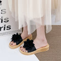 New platform sandals: 4cm wedge heel, soft sole, breathable, and stylish floral design for women
