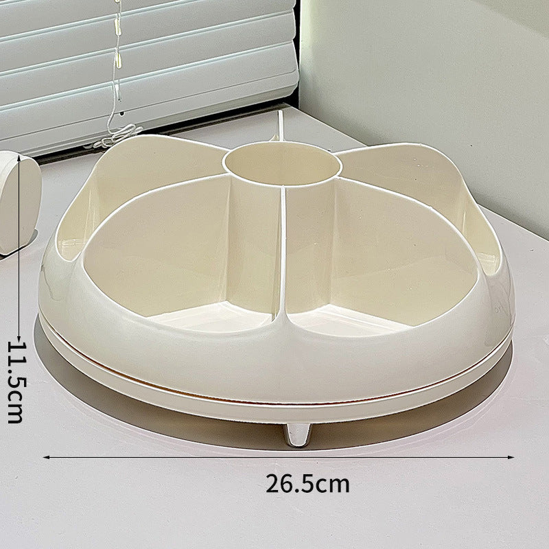 Rotating storage box Multifunctional cosmetics Skin care products Kitchen seasoning storage rack High value household simple style