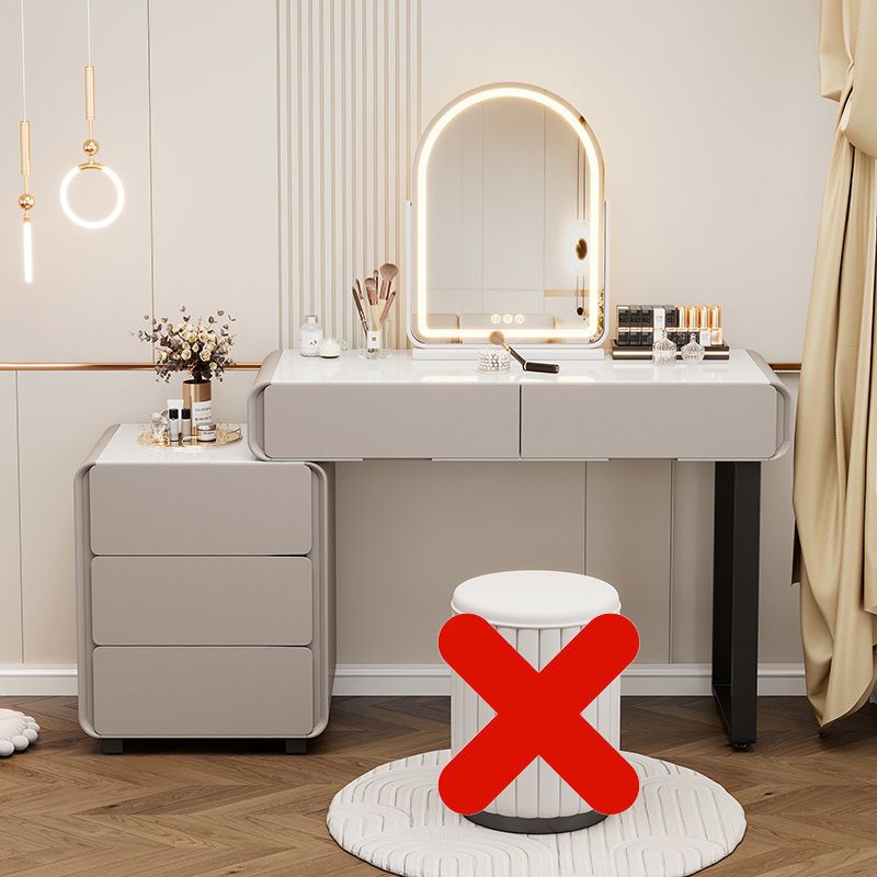 new master bedroom vanity table - solid wood, light luxury, high-end feel, chest of drawers integrated makeup vanity, bedroom makeup table