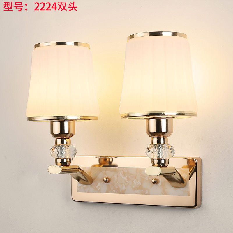 European style wall lamp - bedroom bedside light, modern minimalist aisle light, creative hotel living room corridor wall lamp, stairway light