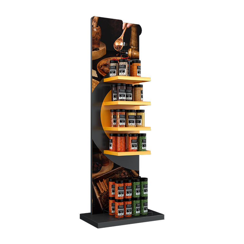 Customized shelves Supermarket display rack Convenience store Snacks seasoning general merchandise display rack Products Iron display rack