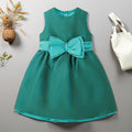 Original overstock: mamapapas - premium british brand - baby & toddler dress, princess style, summer bow detail, green