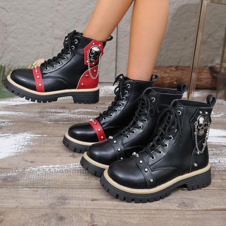 autumn new arrival: plus-size chunky sole martin boots for women (sizes 36-43). wholesale available. dropshipping to  and