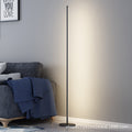 Minimalist light luxury long nordic bedroom bedside living room standing floor lamp casual modern atmosphere line remote control lamp