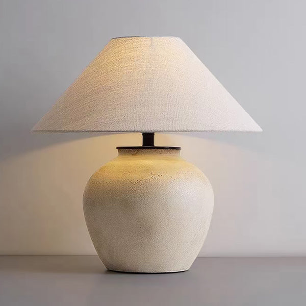 Wabi Sansi terra cotta pot living room desk lamp bedroom bedside model room hotel homestay designer ornament Japanese retro