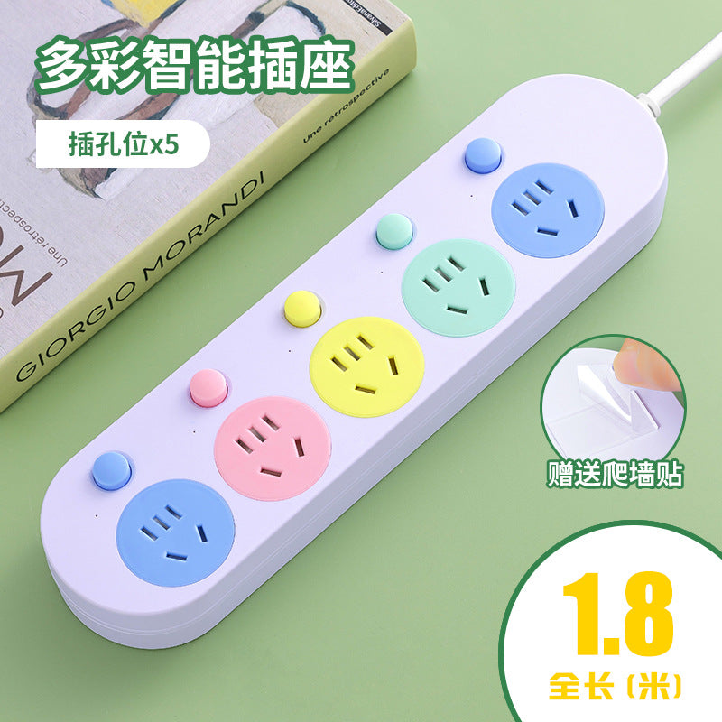 Multi-outlet power strip with usb charging ports - wall socket extension cord for home use