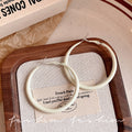 Macaron color drip glaze plain hoop earrings for women accessible luxuryelegant face small earrings classy sense hoop exaggerated earrings