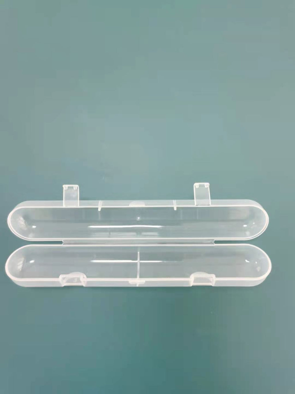 Factory direct sales baby spoon storage box, silicone spoon high-transparency PP plastic box, single spoon packaging box.