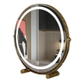 For home dressing table mirror can be rotated 360 degrees desktop makeup mirror with fill light dormitory light luxury led dressing mirror