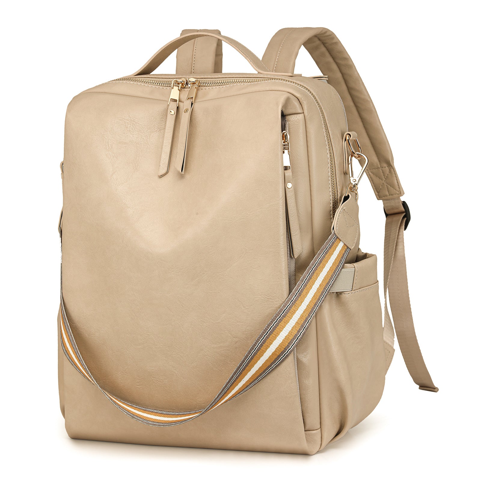 New women's backpack retro wind backpack multi-functional PU fashion women's bags travel function backpack batch bag