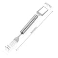 New multifunctional stainless steel double-head watermelon slicer - commercial grade fruit pulp divider - specialized watermelon dicing knife