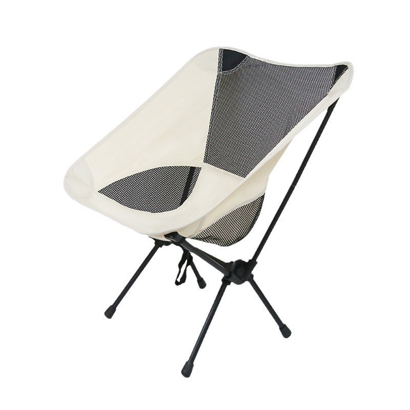 Home outdoor portable casual chair high back beach chair art sketching chair picnic camping style fishing moon chair
