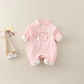 Baby spring autum chinese style outing clothes new newborn long sleeves rompers baby girl long sleeves outing one-piece