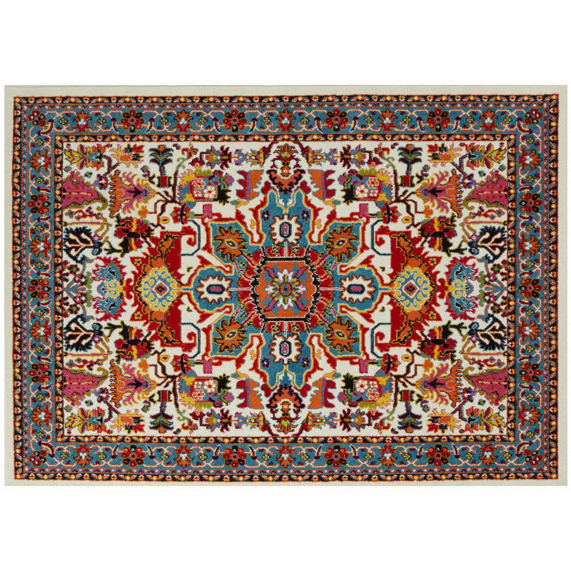 Vintage moroccan ethnic style high-end sofa coffee table washable silent floor mat non-slip european and american bedside blanket hotel