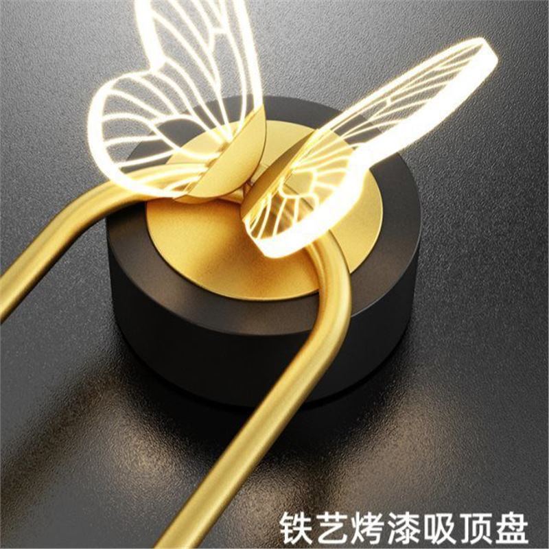 Wall lamp bedroom bedside lamp accessible luxury crown room decorative lamp casual modern aisle living room background wall lamp