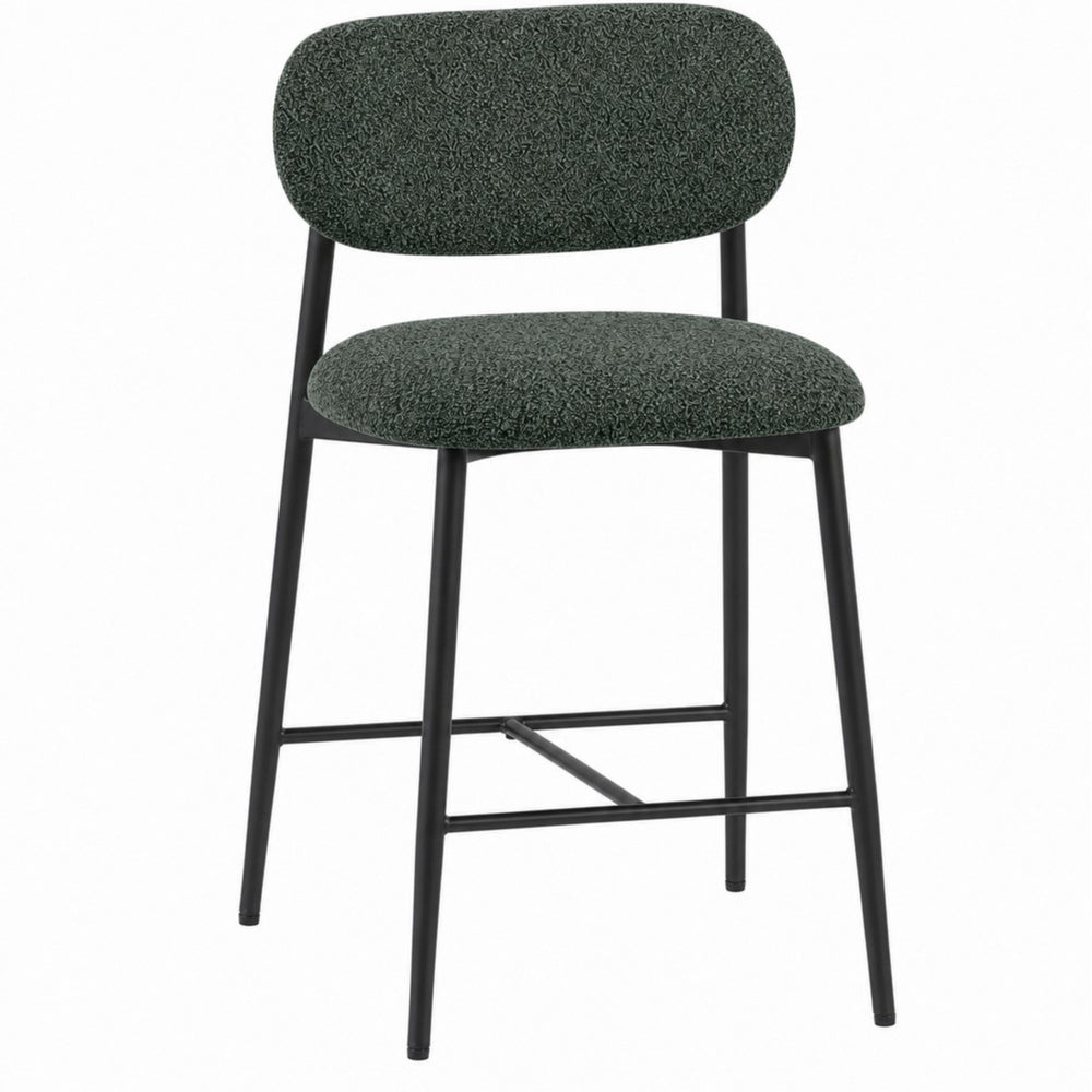 Modern light luxury bar stool, iron art cafe high stool, home restaurant island table soft-packed backrest chair
