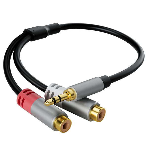 Manufacturer's private mold 3.5 to 2rca audio connection mobile phone computer power amplifier speaker 3.5mm to double lotus cable