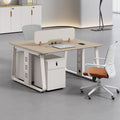 Shengli employee desk and chair combination computer desk and chair casual modern staff desk workstation card slot