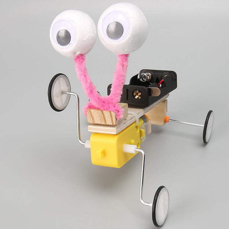 Technology small production handmade DIY electric crawler primary school students educational science teaching STEM toys assembly material package