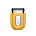 Reciprocating three-blade mini alloy electric shaver washable digital display fast charging portable travel men's razor