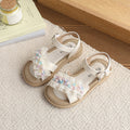 Kids' sandals for performances & summer: new pearl-embellished princess sandals for girls - stylish and versatile baby sandals