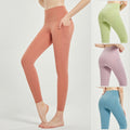 New lulu yoga pants for women - naked feel, peach lift, workout leggings with double side pockets, perfect for running and cycling