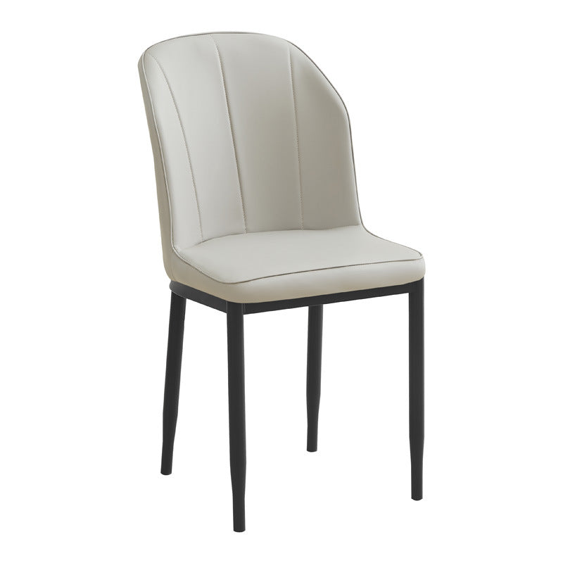 Factory direct wholesale custom backrest chairs, leather leisure chairs, restaurant negotiation chairs, home three-line chairs, dining chairs