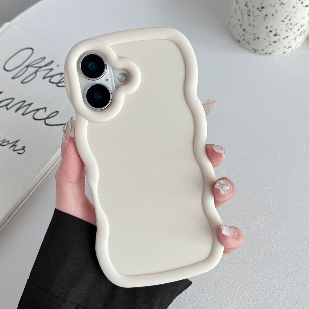 New iphone 17 case - macaron big wave apple 16 candy color soft case wholesale protective cover