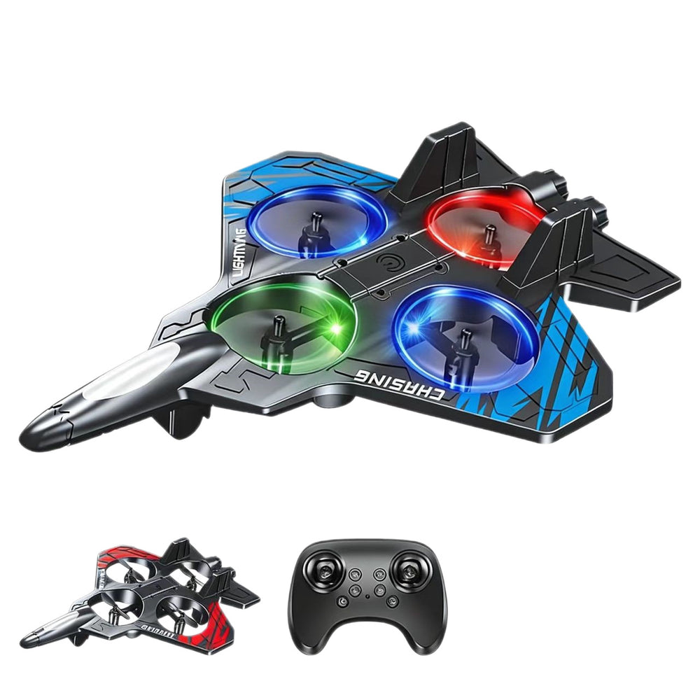 remote control foam airplane fighter quadcopter glider drone - small size for elementary school students and children