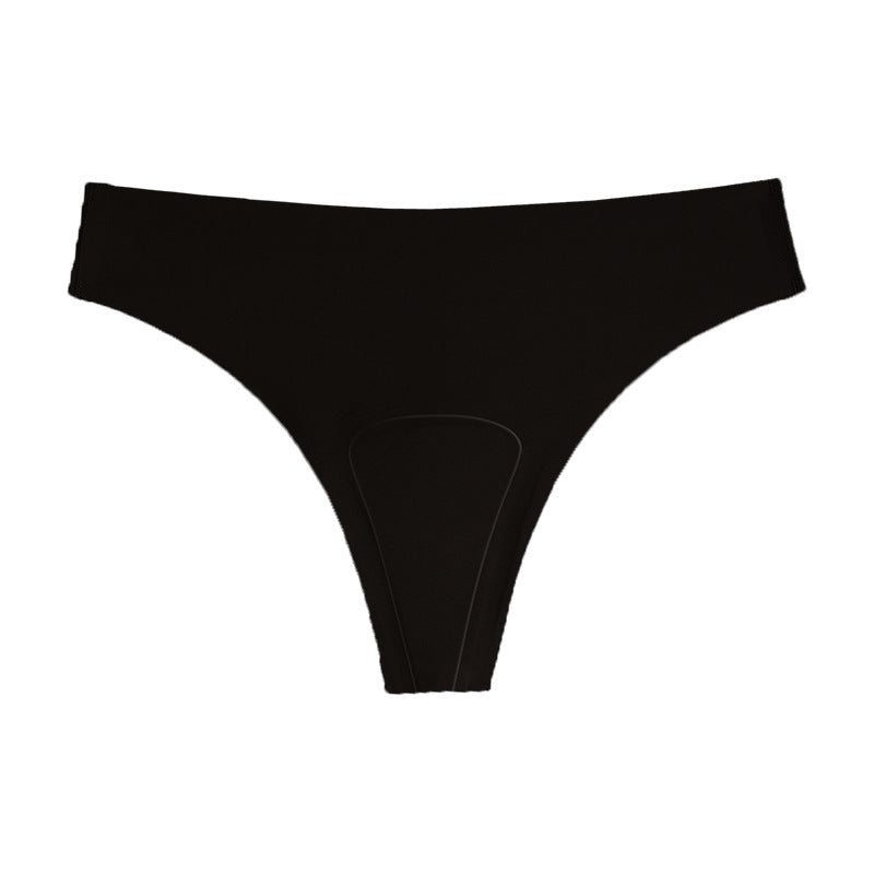 foreign trade ice silk seamless anti-embarrassment low-waist underwear sports yoga anti-embarrassment line underwear for women  new style