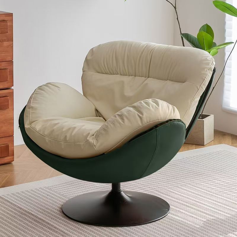 Rotate eggshell sofa chair light luxury single sofa casual balcony lazy italian normcore living room snail