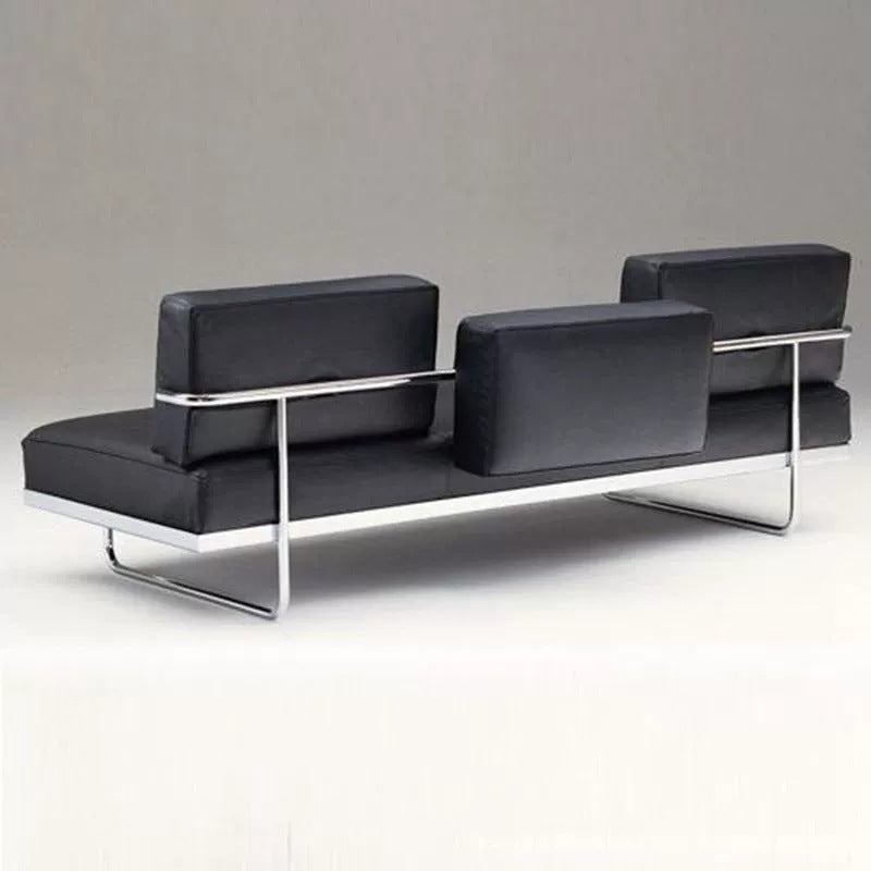 Lc5 retro classic genuine leather office nordic stainless steel studio combination casual minimalist business hotel sofa