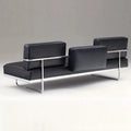Lc5 retro classic genuine leather office nordic stainless steel studio combination casual minimalist business hotel sofa