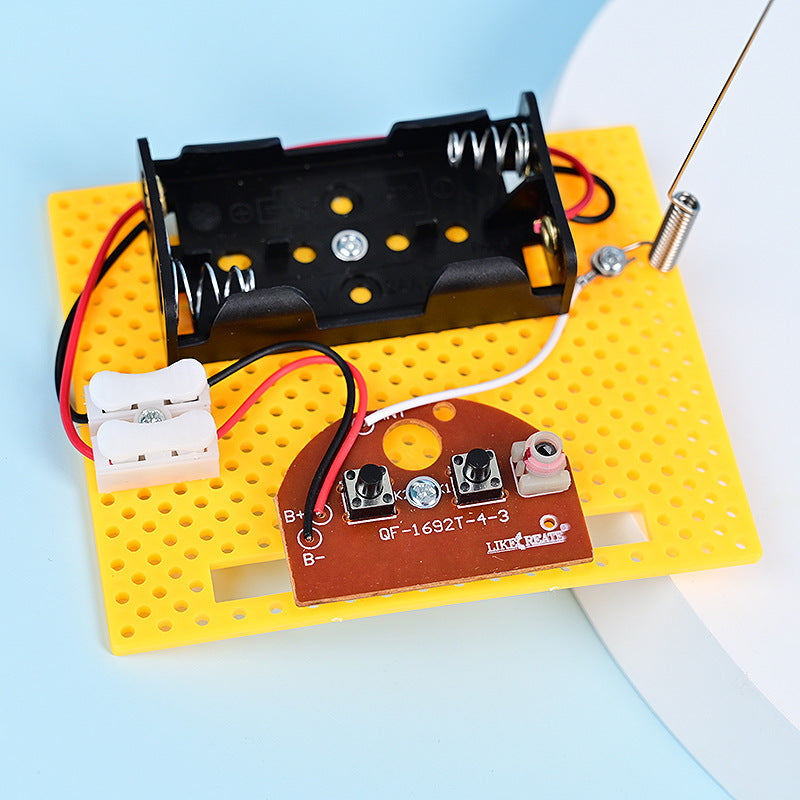 Radio telegraph children's classroom small invention physical science small experiment DIY handmade technology production materials