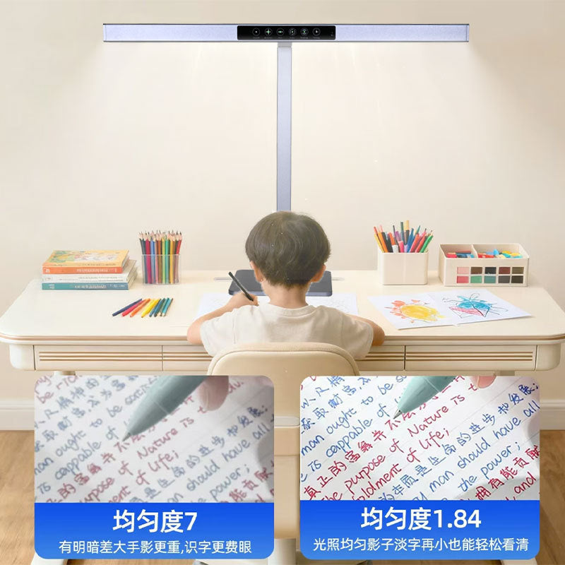 Full spectrum eye protection smart kids desk lamp - student study light, dorm reading lamp, desktop floor lamp