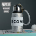 Titanium-plated thermos cup, titanium-plated high-end light luxury portable water cup, ladies' high-looking double-layer flap pocket pants cup, mini titanium gift box