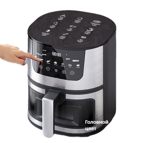 Cross-border Air fryer Household large-capacity intelligent visual multi-function electric fryer Air fryer