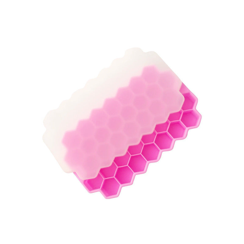 Silicone ice cube tray mold - easy release, quick freezing, fast ice dispensing - home use ice making mold - honeycomb ice cube tray - cross-border hot seller