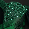 retro women's sexy off-the-shoulder dress - fashionable and elegant sequin slim-fit evening gown