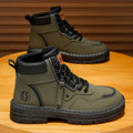 Boots men's spring 2025new arrivalabrasion resistant men's shoes workwear boots men's british style casual shoes rhubarb boots trendy shoes
