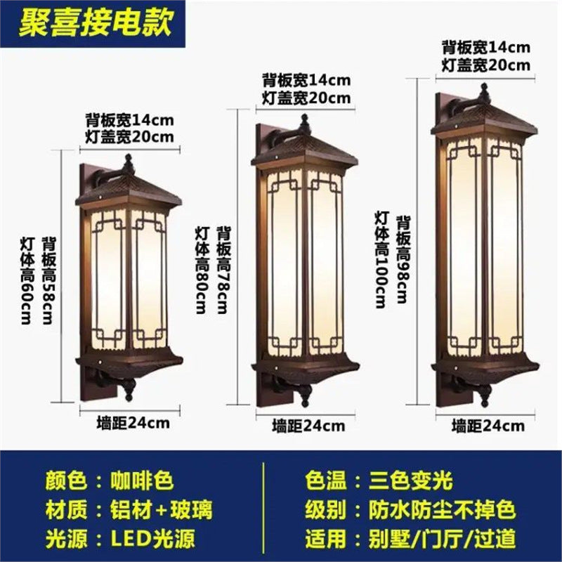 New arrival wall lamp solar energy chinoiserie house door balcony aisle outdoor waterproof corridor outdoor courtyard fashion